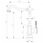 Современный  Для кухонной мойки Lemark Jasmine (LM6605B)