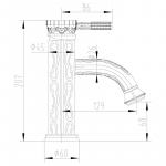 Современный  Для раковины Lemark Jasmine (LM6606B)