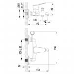 Современный  Для ванны и душа Lemark Partner (LM6552C)