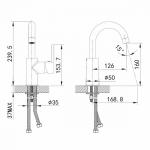Современный  Для раковины IDDIS Sena с поворотным изливом (SENSBR0i01)