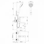 Традиционный  Для ванны и душа IDDIS Oxford с керамическим дивертором (OXFSB02i02)