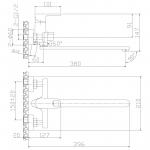 Современный  Для ванны и душа Rossinka RS33 (RS33-32)
