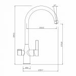 Современный  Для кухонной мойки IDDIS Pure (PURBNFJi05)