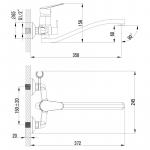 Современный  Для ванны и душа Lemark Partner (LM6553C)