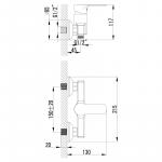 Современный  Для ванны и душа Lemark Plus Grace (LM1503C)