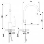 Современный  Для кухонной мойки Lemark Plus Factor (LM1605C)