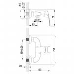 Современный  Для ванны и душа Lemark Plus Shape (LM1703C)