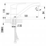 Современный  Для кухонной мойки Lemark Plus Shape (LM1704C)