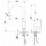 Современный  Для кухонной мойки Lemark Plus Shape (LM1705C)