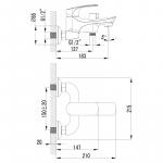 Современный  Для ванны и душа Lemark Plus Shape (LM1712C)