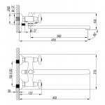 Современный  Для ванны и душа Lemark Standard (LM2112C)