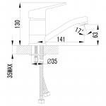 Современный  Для раковины Lemark Luna (LM4107C)