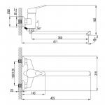 Современный  Для ванны и душа Lemark Luna (LM4151C)