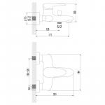 Современный  Для ванны и душа Lemark Status (LM4402C)