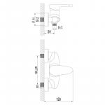 Современный  Для ванны и душа Lemark Status (LM4403C)