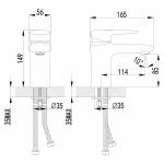 Современный  Для раковины Lemark Status (LM4406C)