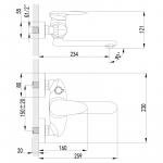 Современный  Для ванны и душа Lemark Status (LM4414C)