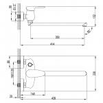 Современный  Для ванны и душа Lemark Status (LM4417C)
