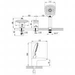 Современный  Для ванны и душа Lemark Status (LM4445C)