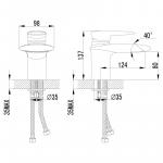 Современный  Для раковины Lemark Status (LM4446C)