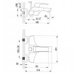Современный  Для ванны и душа Lemark Unit (LM4502C)