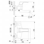 Современный  Для ванны и душа Lemark Unit (LM4514C)