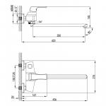 Современный  Для ванны и душа Lemark Unit (LM4517C)