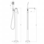Современный  Для ванны и душа Lemark Unit (LM4544C)