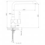 Современный  Для кухонной мойки Lemark Expert (LM5074S)