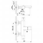 Современный  Для ванны и душа Lemark Yeti (LM7832C)