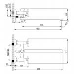 Современный  Для ванны и душа Lemark Neo (LM2212C)