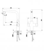 Современный  Для кухонной мойки Lemark Comfort (LM3060C)