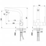 Современный  Для кухонной мойки Lemark Comfort (LM3061C)