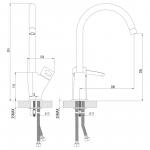 Современный  Для кухонной мойки Lemark Atlantiss (LM3205C)