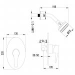 Современный  Для ванны и душа Lemark Atlantiss (LM3220C)