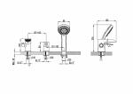 Современный  Для ванны и душа Lemark Atlantiss (LM3245C)