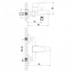 Современный  Для ванны и душа Lemark Pramen (LM3302C)