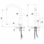 Современный  Для кухонной мойки Lemark Pramen (LM3305C)