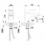 Современный  Для раковины Lemark Pramen (LM3306C)