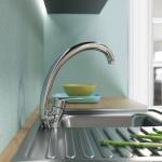 Современный  Для кухонной мойки MIXLINE ML0 3-032 высокий излив боковая ручка (522125)