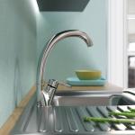 Современный  Для кухонной мойки MIXLINE ML0 6-032 высокий излив боковая ручка (522131)