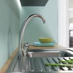 Современный  Для кухонной мойки MIXLINE ML0 8-032 высокий излив боковая ручка (522135)