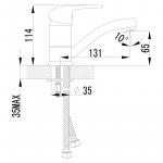 Современный  Для раковины Lemark Pramen (LM3307C)