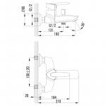 Современный  Для ванны и душа Lemark Mars (LM3502C)