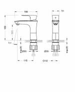 Современный  Для раковины Lemark Nero (LM0206C)