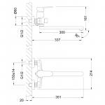 Современный  Для ванны и душа Lemark Point (LM0351C)