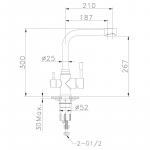 Современный  Для кухонной мойки Lemark Expert (LM5061S)