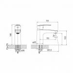 Современный  Для раковины IDDIS Ray (RAYSB00i01)