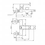 Современный  Для ванны и душа Lemark Ursus (LM7214BL)