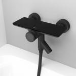 Современный  Для ванны и душа IDDIS Shelfy с управлением Push Control, черный матовый (SHEBLBTi02WA)
